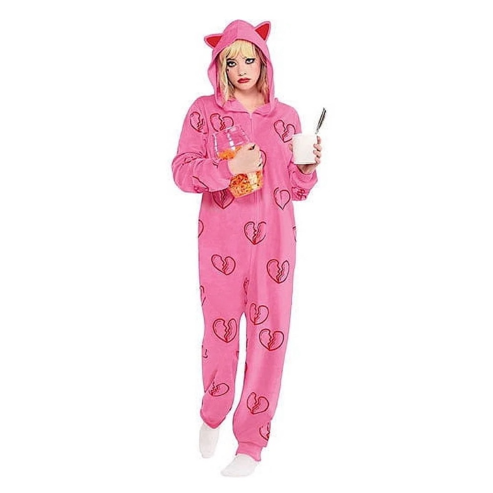 Adult Heart Break Onesie Harley Quinn Costume